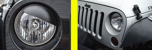 Angry Eyes Jeep Headlight Covers, Angry Eyes, Half Moon Headlight Covers, Jeep Headlight Covers, Jeep Angry Eyes Headlight Covers - ANGRY EYES ARE FOR OFF ROAD USE ONLY